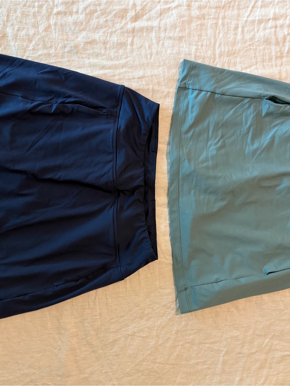 Title Nine Kids Two-Pack Athletic Skorts - Navy & Teal Green